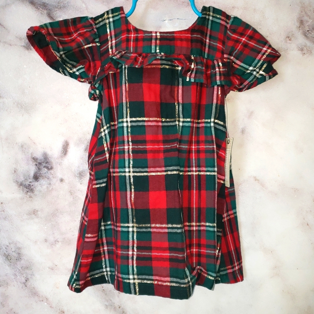 NEW! Payton & Parker plaid holiday dress 12-18mo